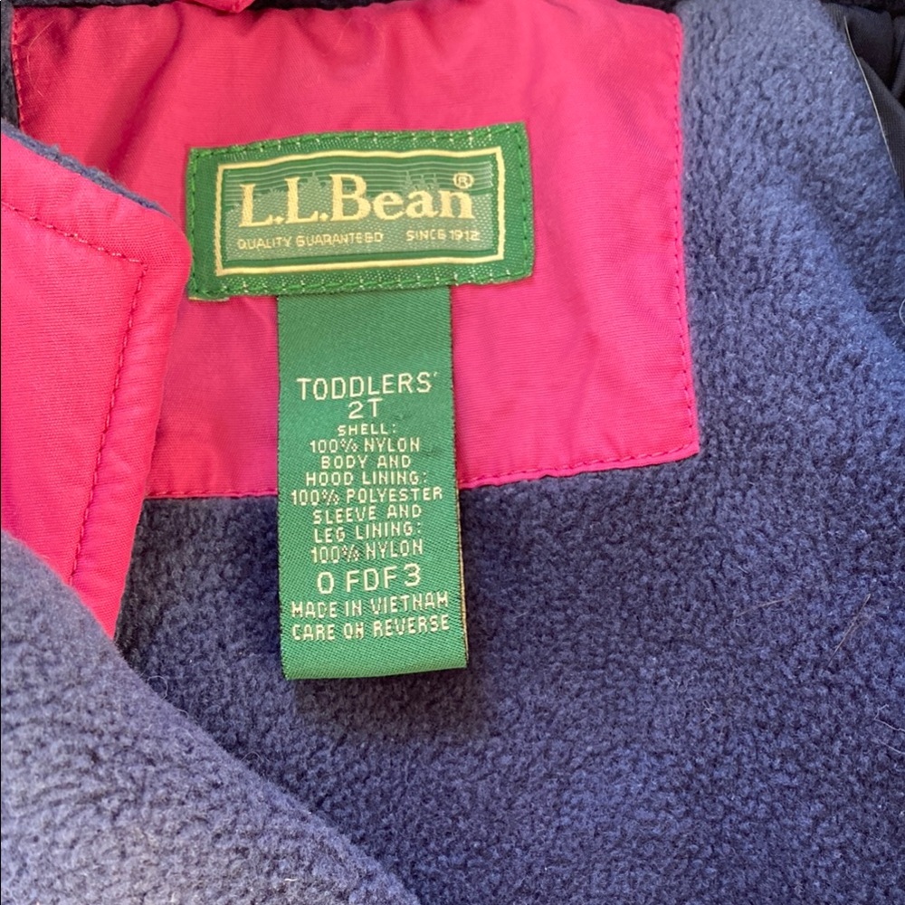 L.L. Bean Pink and Purple Snowsuit - Picture 2 of 3